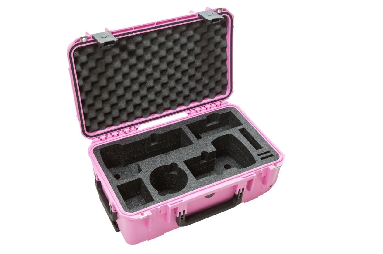 SKB - iSeries - Valise étanche - Rose - Insert pour deux DSLR et deux objectifs