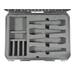 SKB - iSeries 1813-5 - Valise Étanche - Noire - Compartiment pour Quatre Microphones Sans Fil