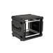 SKB - rSeries - Rack Anti-Choc 8U à Roulettes - Noir - 20 pouces de profondeur - avec Roulettes