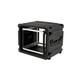 SKB - rSeries - Rack Anti-Choc 8U à Roulettes - Noir - 20 pouces de profondeur - avec Roulettes