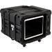 SKB - rSeries - Rack Anti-Choc 8U - Noir - 24 pouces de profondeur - avec Roulettes