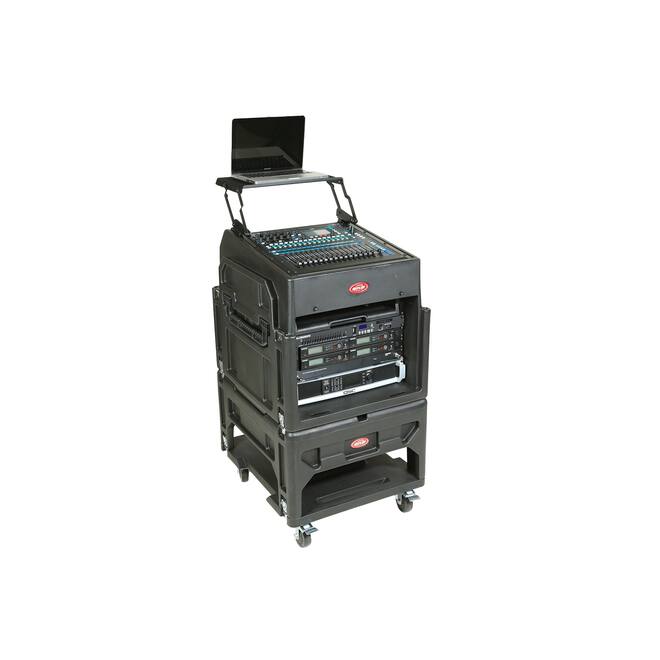 SKB - Étagère A/V de 123 cm pour Racks Inclinés 8U+