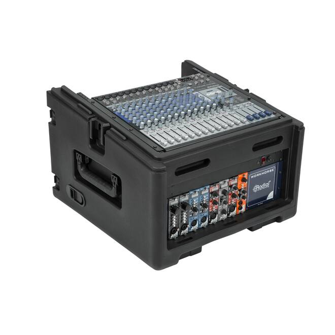 SKB - Rack Compact - 10U Rack Supérieur & 4U Rack Frontal - avec Roulettes