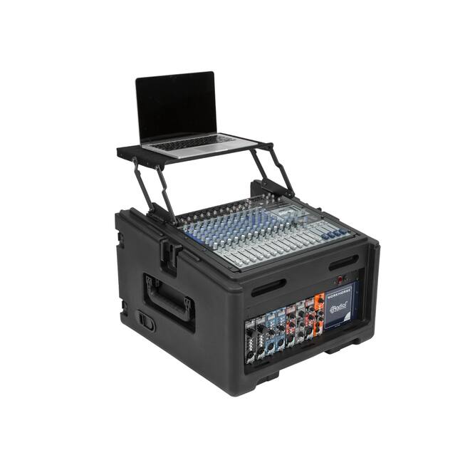 SKB - Rack Compact - 10U Rack Supérieur & 4U Rack Frontal - avec Roulettes