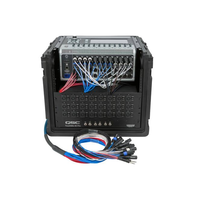 SKB - Rack Compact - 10U Rack Supérieur & 6U Rack Frontal - avec Roulettes