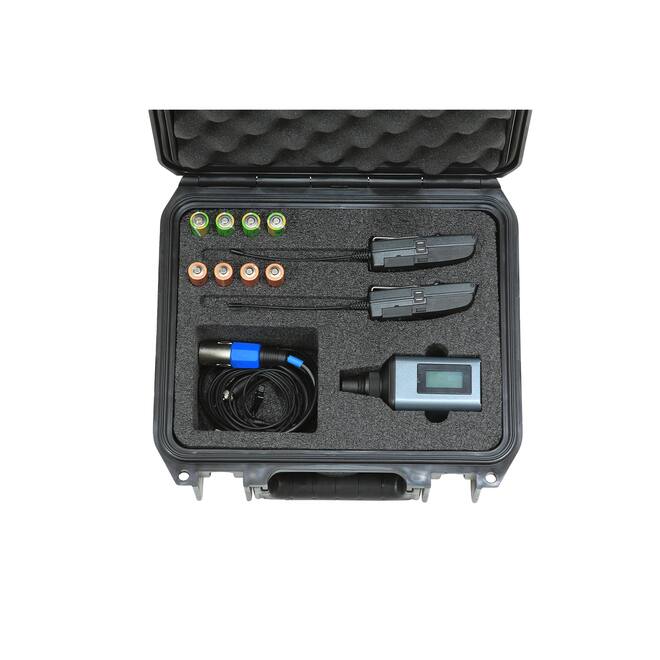 SKB - iSeries 0907-4 - Valise Étanche - Noire - Compartiment Microphone Sennheiser SW