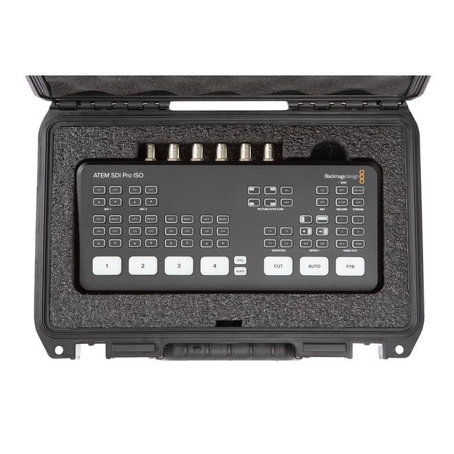 SKB - iSeries 1006-3 - Valise Étanche - Noire - Compartiment ATEM Mini Pro Switcher
