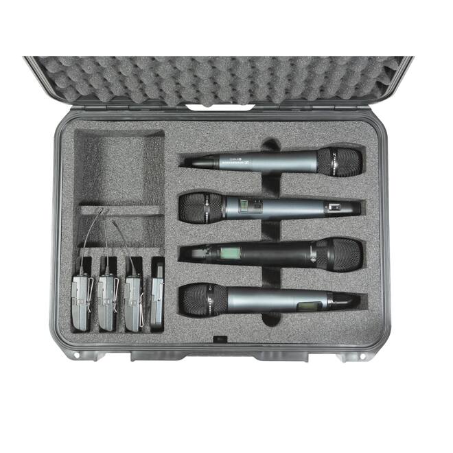 SKB - iSeries 1813-5 - Valise Étanche - Noire - Compartiment pour Quatre Microphones Sans Fil