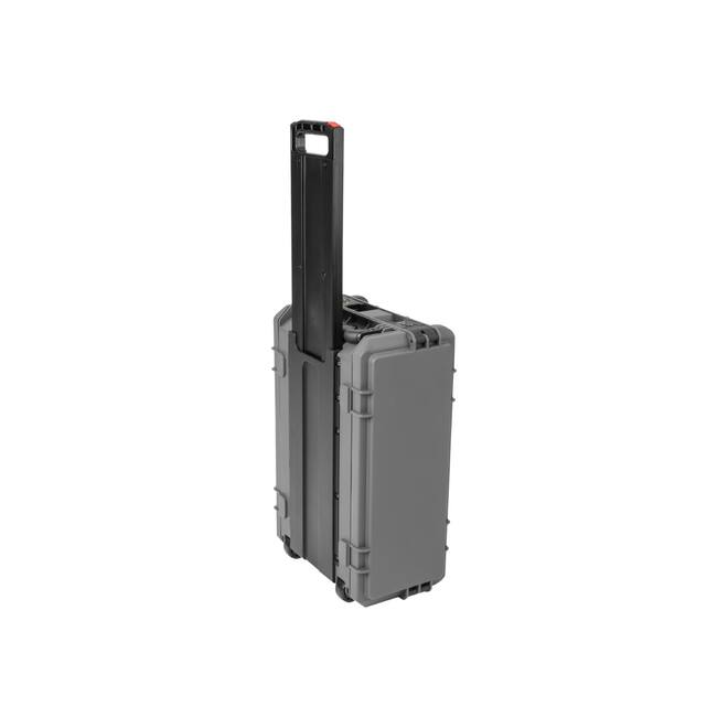 SKB - Rack moulé par injection 4U gris foncé - 11 pouces de profondeur - avec roulettes et poignée