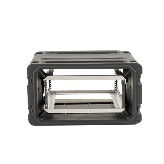 SKB - rSeries Shock Rack - Rack Anti-Choc 4U à Roulettes - Noir - 20 pouces de profondeur - avec Roulettes