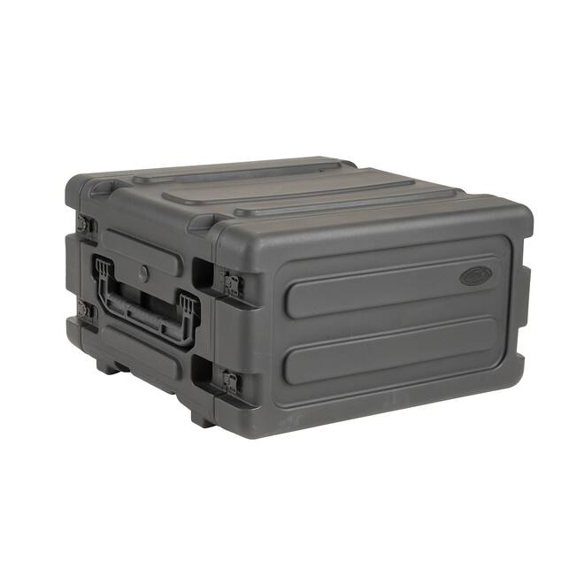 SKB - rSeries Shock Rack - Rack Anti-Choc 4U à Roulettes - Noir - 20 pouces de profondeur - avec Roulettes