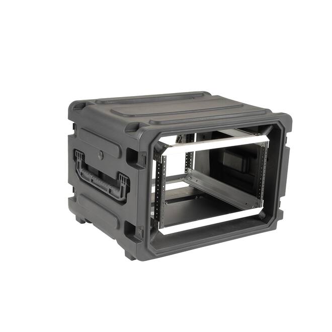 SKB - rSeries - Rack Anti-Choc 6U à Roulettes - Noir - 20 pouces de profondeur - avec Roulettes