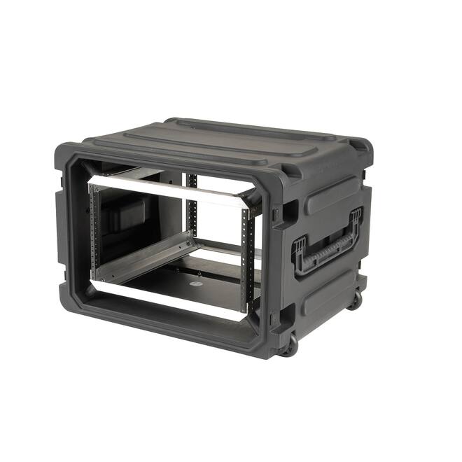 SKB - rSeries - Rack Anti-Choc 6U à Roulettes - Noir - 20 pouces de profondeur - avec Roulettes
