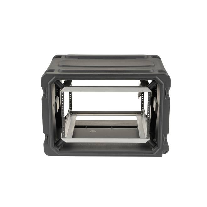 SKB - rSeries - Rack Anti-Choc 6U à Roulettes - Noir - 20 pouces de profondeur - avec Roulettes