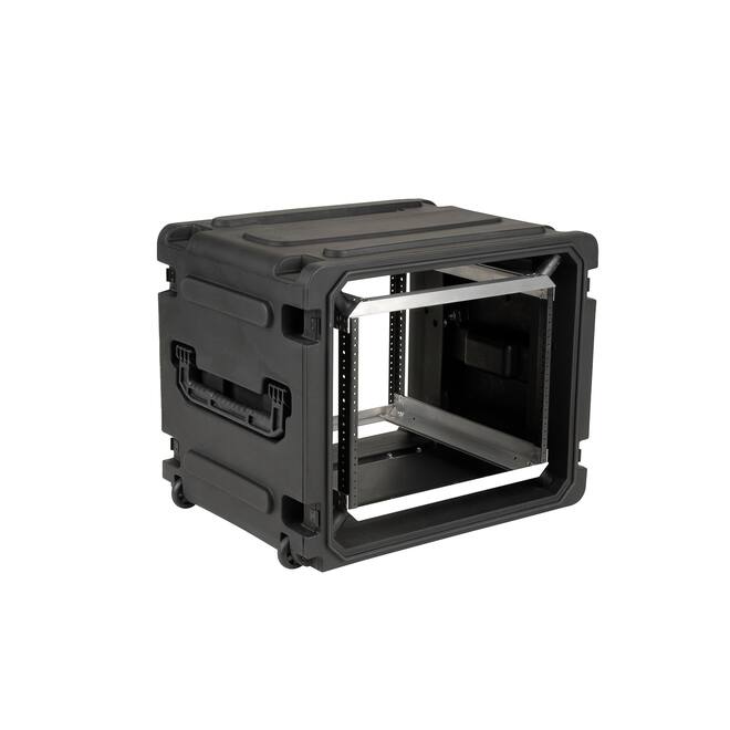 SKB - rSeries - Rack Anti-Choc 8U à Roulettes - Noir - 20 pouces de profondeur - avec Roulettes