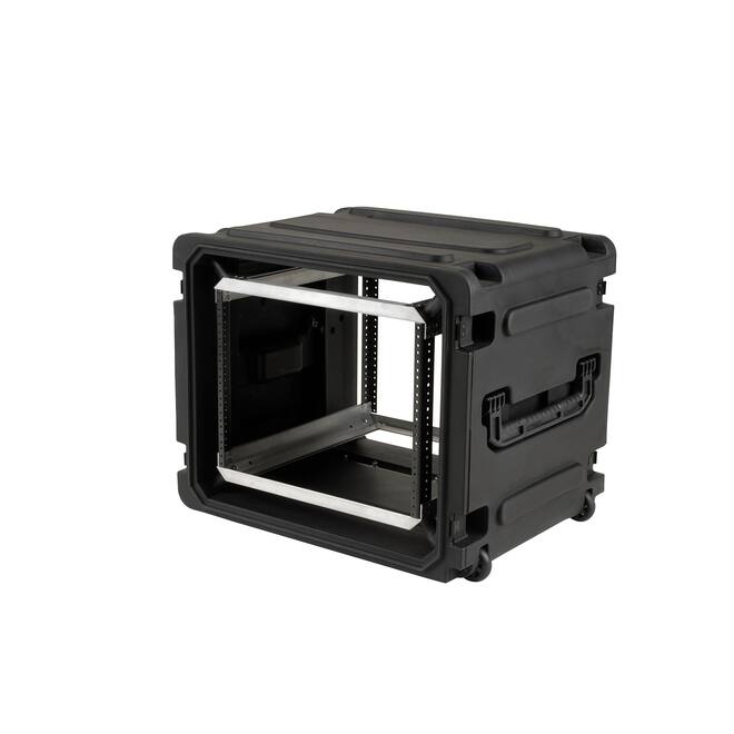 SKB - rSeries - Rack Anti-Choc 8U à Roulettes - Noir - 20 pouces de profondeur - avec Roulettes