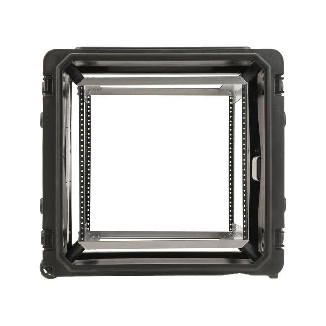 SKB - rSeries - Rack Anti-Choc 10U à Roulettes - Noir - 20 pouces de profondeur - avec Roulettes