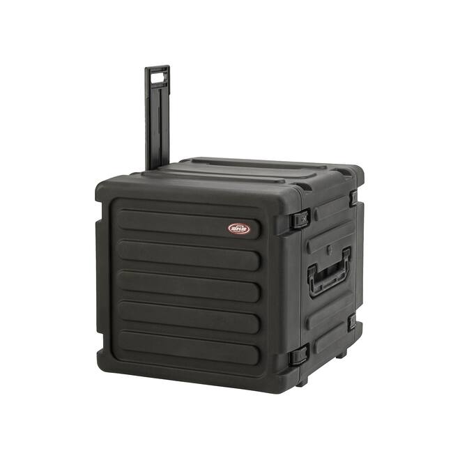 SKB - rSeries - Rack Anti-Choc 10U à Roulettes - Noir - 20 pouces de profondeur - avec Roulettes