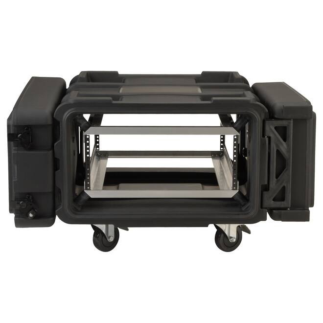 SKB - rSeries - Rack Anti-Choc 4U - Noir - 24 pouces de profondeur - avec Roulettes
