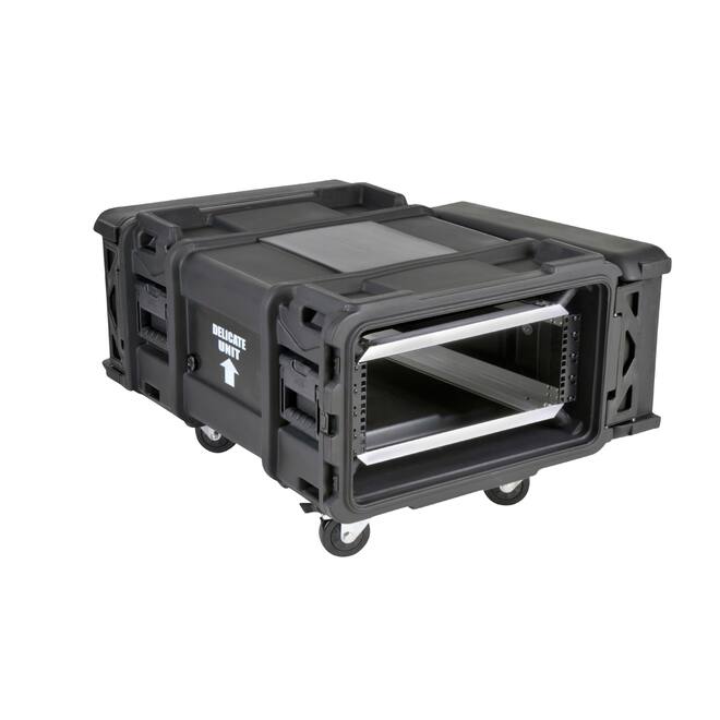 SKB - rSeries - Rack Anti-Choc 4U - Noir - 28 pouces de profondeur - avec Roulettes