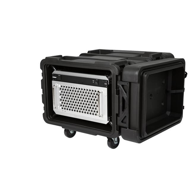 SKB - rSeries - Rack Anti-Choc 6U - Noir - 24 pouces de profondeur - avec Roulettes