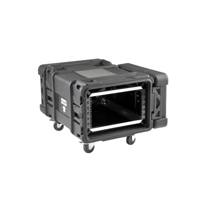 SKB - rSeries - Rack Anti-Choc 6U - Noir - 28 pouces de profondeur - avec Roulettes