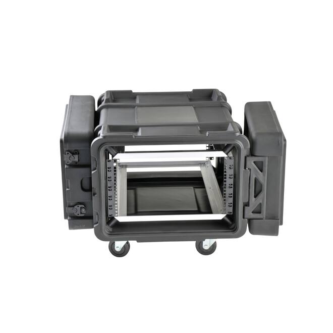 SKB - rSeries - Rack Anti-Choc 6U - Noir - 28 pouces de profondeur - avec Roulettes
