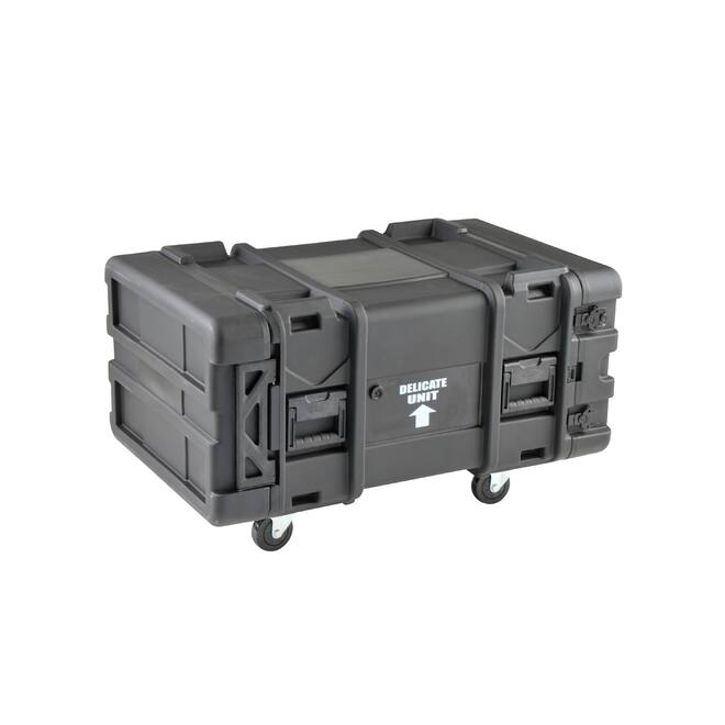 SKB - rSeries - Rack Anti-Choc 6U - Noir - 28 pouces de profondeur - avec Roulettes