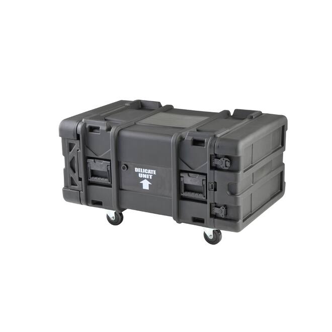 SKB - rSeries - Rack Anti-Choc 6U - Noir - 28 pouces de profondeur - avec Roulettes