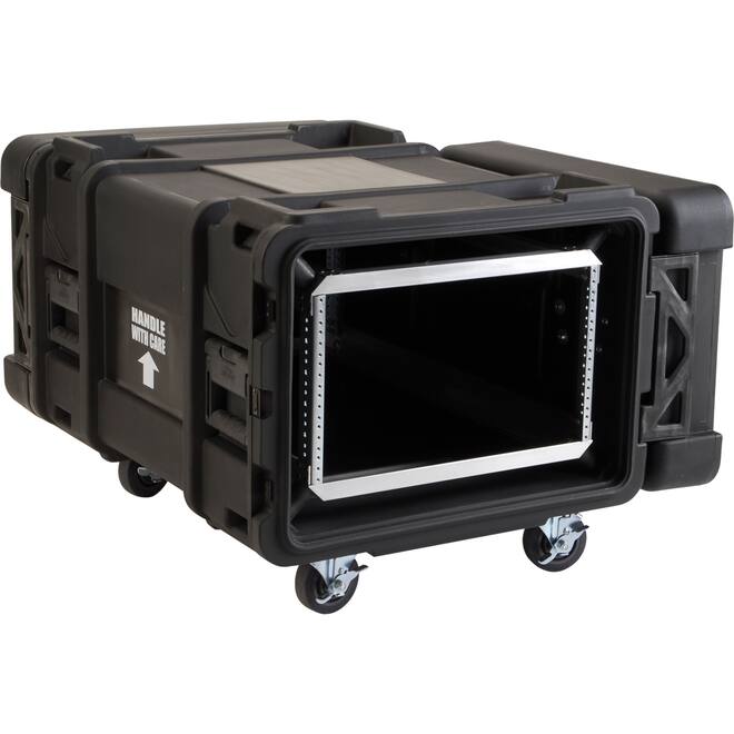 SKB - rSeries - Rack Anti-Choc 6U - Noir - 30 pouces de profondeur - avec Roulettes