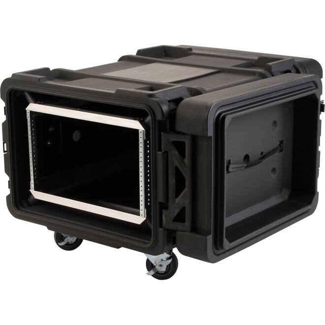 SKB - rSeries - Rack Anti-Choc 6U - Noir - 30 pouces de profondeur - avec Roulettes