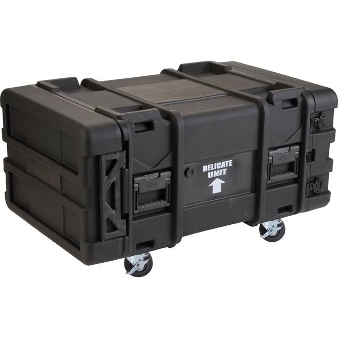 SKB - rSeries - Rack Anti-Choc 6U - Noir - 30 pouces de profondeur - avec Roulettes