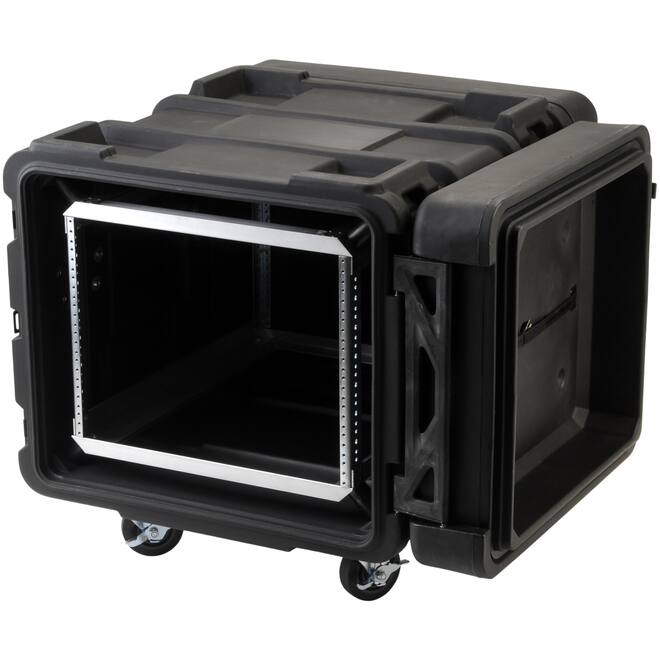 SKB - rSeries - Rack Anti-Choc 8U - Noir - 24 pouces de profondeur - avec Roulettes