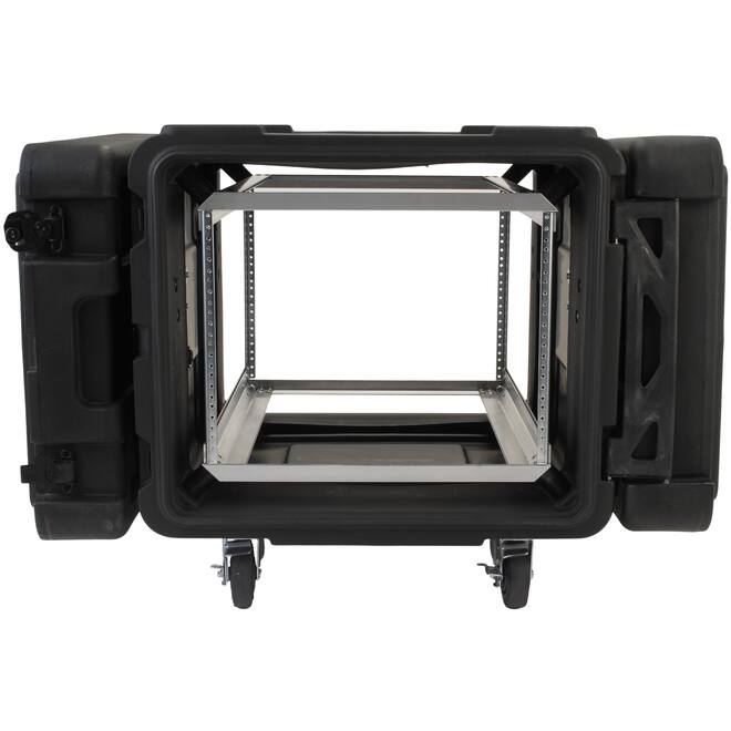SKB - rSeries - Rack Anti-Choc 8U - Noir - 24 pouces de profondeur - avec Roulettes