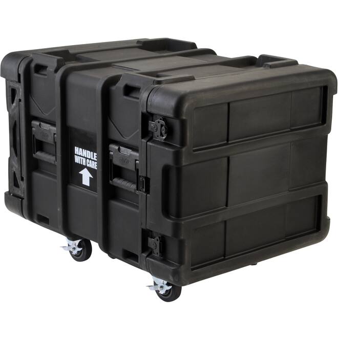 SKB - rSeries - Rack Anti-Choc 8U - Noir - 24 pouces de profondeur - avec Roulettes