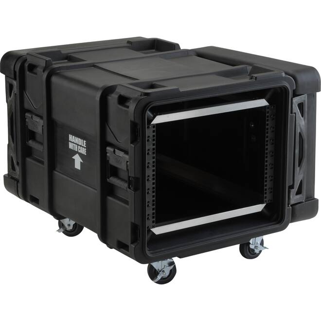 SKB - rSeries - Rack Anti-Choc 8U - Noir - 28 pouces de profondeur - avec Roulettes