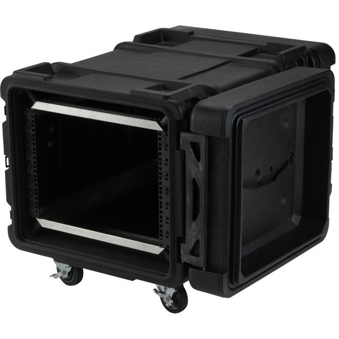 SKB - rSeries - Rack Anti-Choc 8U - Noir - 28 pouces de profondeur - avec Roulettes