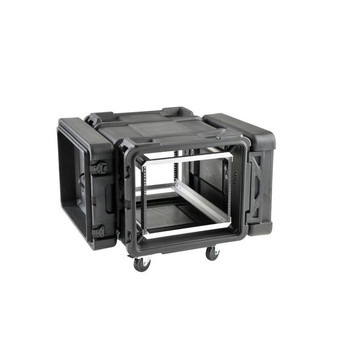 SKB - rSeries - Rack Anti-Choc 8U - Noir - 30 pouces de profondeur - avec Roulettes