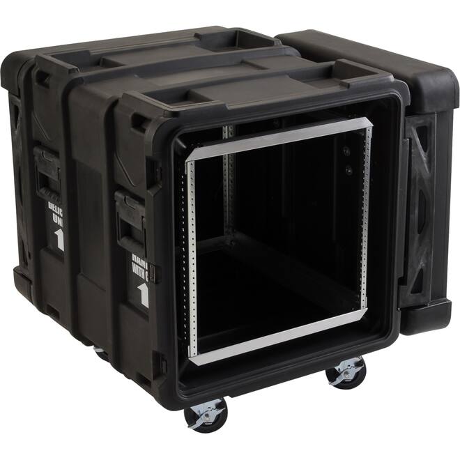 SKB - rSeries - Rack Anti-Choc 10U - Noir - 24 pouces de profondeur - avec Roulettes
