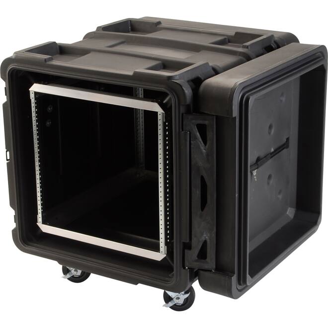 SKB - rSeries - Rack Anti-Choc 10U - Noir - 24 pouces de profondeur - avec Roulettes