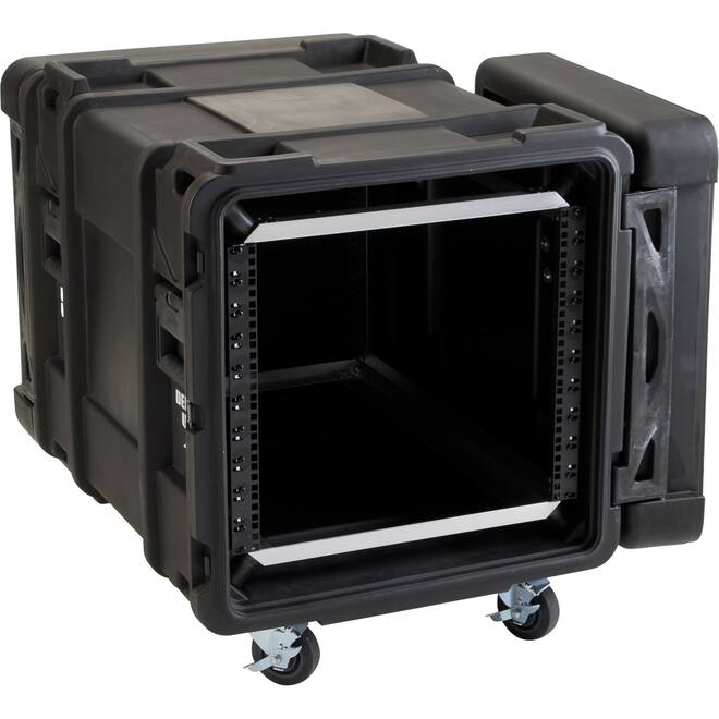 SKB - rSeries - Rack Anti-Choc 10U - Noir - 28 pouces de profondeur - avec Roulettes