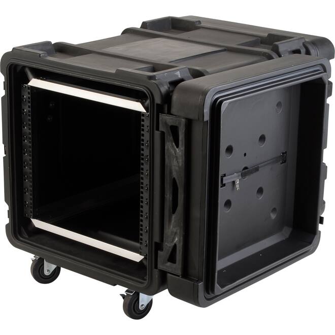 SKB - rSeries - Rack Anti-Choc 10U - Noir - 28 pouces de profondeur - avec Roulettes