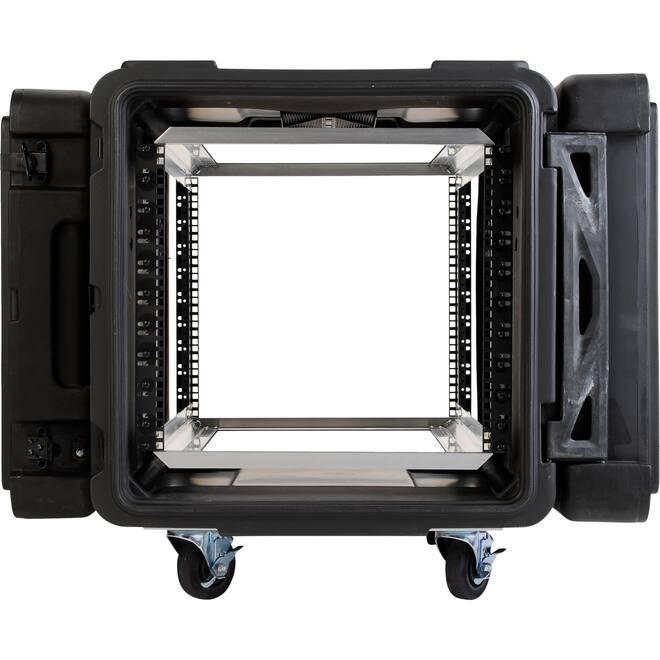 SKB - rSeries - Rack Anti-Choc 10U - Noir - 28 pouces de profondeur - avec Roulettes
