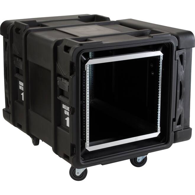 SKB - rSeries - Rack Anti-Choc 10U - Noir - 30 pouces de profondeur - avec Roulettes