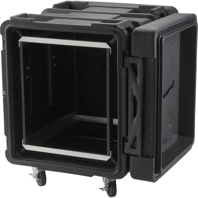 SKB - rSeries - Rack Anti-Choc 12U - Noir - 24 pouces de profondeur - avec Roulettes