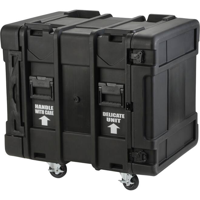 SKB - rSeries - Rack Anti-Choc 12U - Noir - 24 pouces de profondeur - avec Roulettes