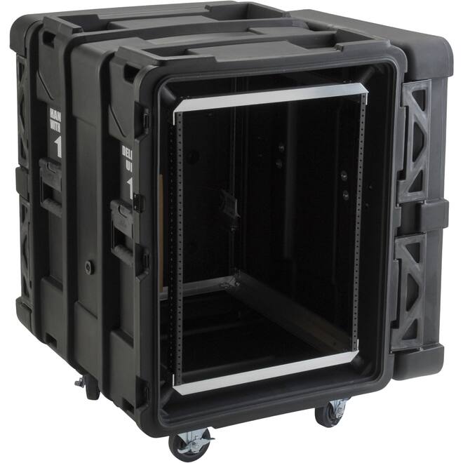 SKB - rSeries - Rack Anti-Choc 14U - Noir - 24 pouces de profondeur - avec Roulettes