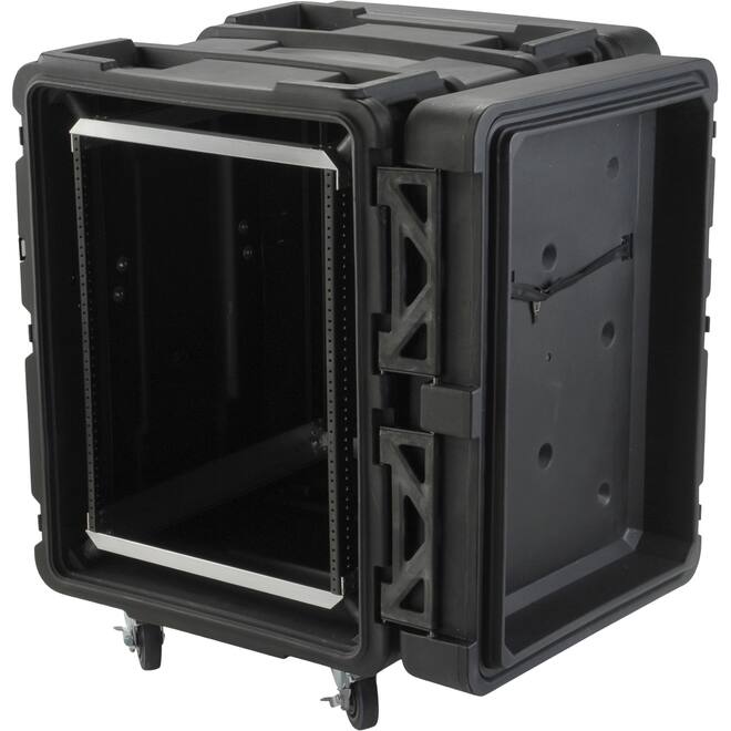SKB - rSeries - Rack Anti-Choc 14U - Noir - 24 pouces de profondeur - avec Roulettes