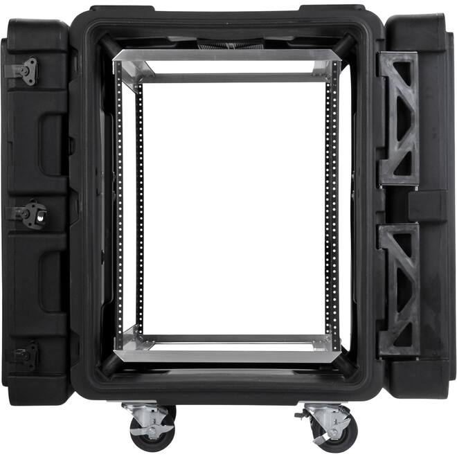 SKB - rSeries - Rack Anti-Choc 14U - Noir - 24 pouces de profondeur - avec Roulettes