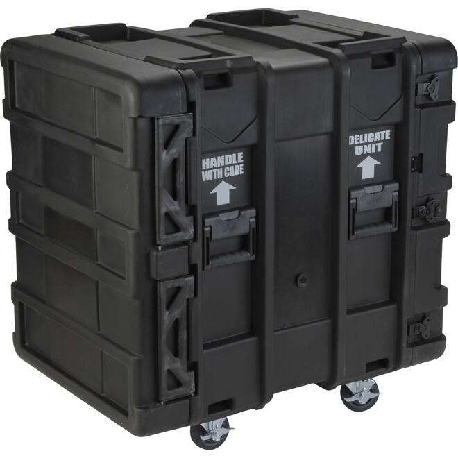 SKB - rSeries - Rack Anti-Choc 14U - Noir - 24 pouces de profondeur - avec Roulettes